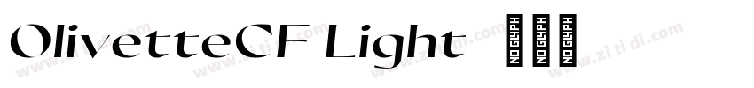 OlivetteCF Light字体转换